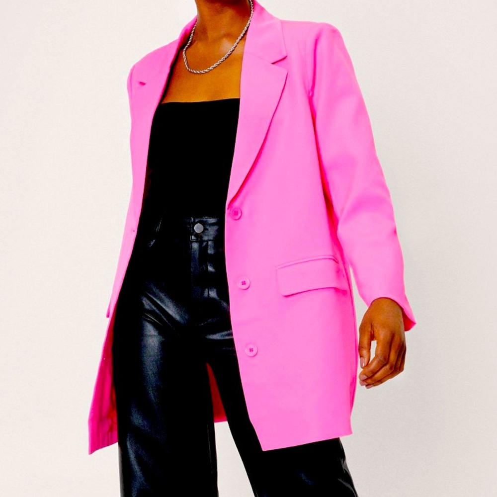 NWT Pink Oversized Nasty Gal Blazer 💖
